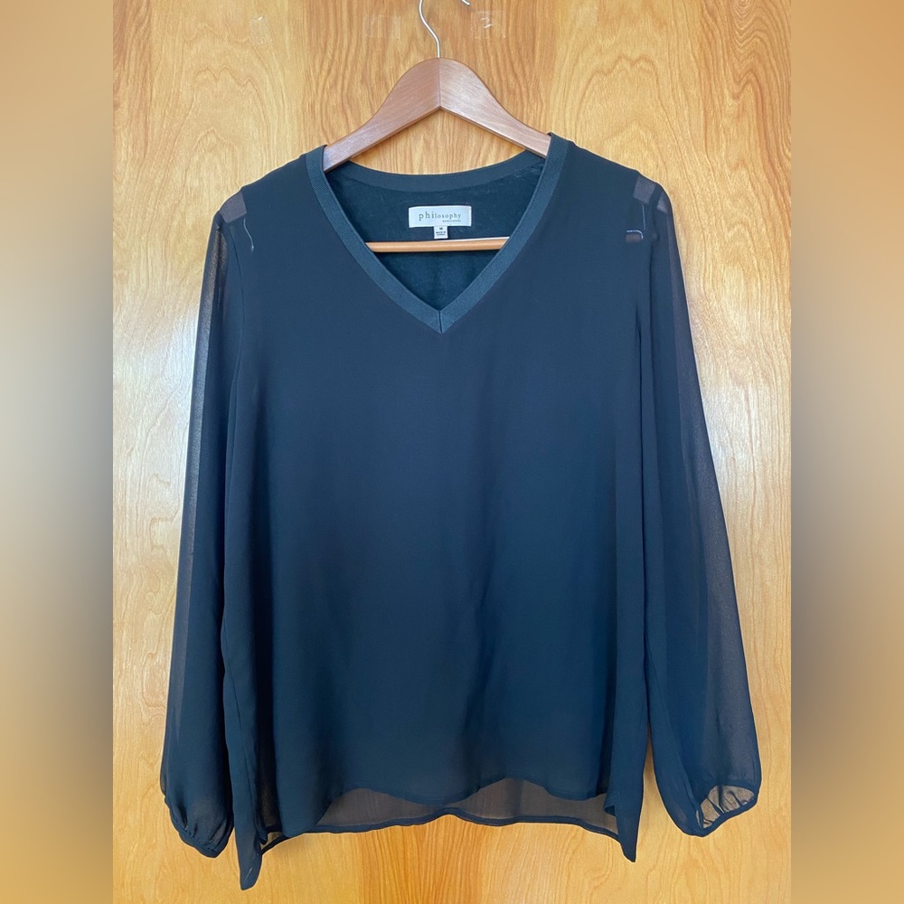 Philosophy Womens Sheer Top